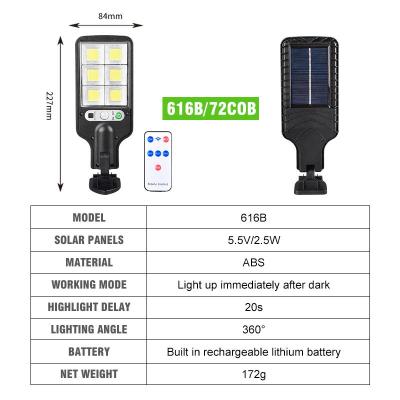 4PCS LED Solar Street Light Outdoor Wall Light COB Waterproof Light Spotlight IP65 Home Garden Road Street Pathway Spot Light