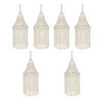 6X Macrame Lamp Shade Hanging Pendant Light Cover Modern Office Bedroom Living Room Nursery Dorm Room