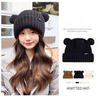 Winter Ear Protection Hat Little Bear Ear Woolen Hat Woolly Bear Ear Hat Cute Wool Hat Knitted Wool Hat Korean Version Wool Hat