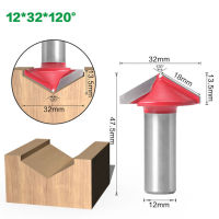 12.7Mm Shank V Groove Bit Cnc Solid Carbide End Mill 3d Router Bits ไม้90 120องศาทังสเตนงานไม้เครื่องตัด