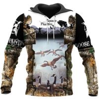 Xzx180305 outdoor fashion Hoodie duck hunting Camo 3D print mens Zip Hoodie mens and womans Harajuku Street casual Sweatshirt Pullover