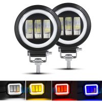 【CW】 Motorcycle SUV Car Truck Offroad Driving Lights 6D 4Inch Led Lamp 30W 12V 24V 6000K Flood Beam 1/2PC