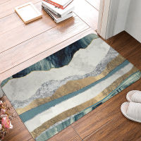 The grey Stone Stripe Marble Pattern Foot mat Car Doormat Outdoor Bath Kitchen Living Room Floor Mat Rug Lounge Rug