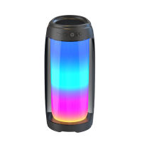 NEW Bluetooth Speaker Full Screen 3D Colorful LED Light Portable HiFi Speaker Excellent Bass Wireless Sound Box TFCard