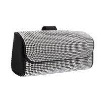 Sunglasses Case Car Visor Holder Portable Protector Cases Bag Rhinestone Eyeglasses Eyewear case