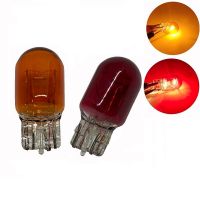 T20 7443 red 7440 amber 12v W21W W21/5W Side light car bulb halogen lamp warm white warning light turn signal auto Natural Glass Ceiling Lights