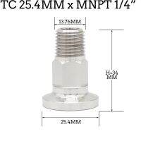 Tri Clamp Thread อุปกรณ์ท่ออะแด็ปเตอร์ตัวผู้ Npt Ss304 Tc 25.4มม. 34มม. 50.5มม. 64มม. X 0.25นิ้ว0.5นิ้ว1นิ้ว2นิ้ว Moonshing