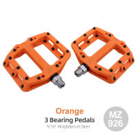 MZYRH Ultralight 3 Sealed Bearings Bicycle Bike Pedals Cycling Nylon Road Bmx Mtb Pedals Flat Platform Bicycle Parts Accessories