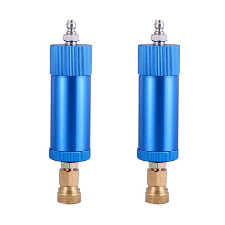 2x-high-pressure-pcp-hand-pump-air-filter-oil-water-separator-for-high-pressure-30mpa-air-pump-filter-compressor-blue