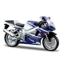 1:18 Suzuki GSX-R750 Die Cast ยานพาหนะของสะสมของเล่นแบบจำลองรถมอเตอร์ไซค์