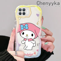 เคส Chenyyka สำหรับ A93 OPPO 2020 F17 Pro Reno 4F Reno 4 Lite เคสการ์ตูนน่ารักเมโลดี้เนื้อครีมเคสโทรศัพท์โปร่งใสขอบมีในสต็อกเหมาะสำหรับเด็กชายและเด็กหญิงเคสกันกระแทกซิลิโคนอ่อนชัดเจน