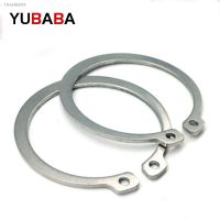 ○□☬ 50PCS/LOT M6 - M18 Circlips for shaft type A shaft retaining ring circlip card outer snap ring 304 stainless steel clamp spring