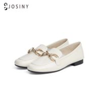 ♚❦✷ JOSINY รองเท้าโลฟเฟอร์หนัง หัวสี่เหลี่ยม สไตล์อังกฤษ คลาสสิก สําหรับผู้หญิง