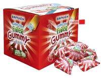 BIOPHARM FIBER GUMMY SUGAR FREE ผลิตภัณฑ์เสริมอาหารรูปแบบขนมวุ้นเจลาติน (ไม่มีน้ำตาล) 20 เม็ด 1 กล่อง