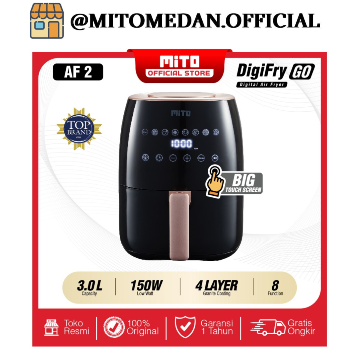 Mito Medan - Air Fryer Digi Fry Go AF2 Airfryer Mito 3L | Lazada Indonesia