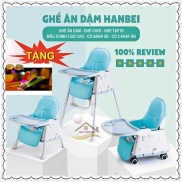 GHẾ ĂN DẶM HANBEI + ĐỆM + BÁNH XE CHÍNH HÃNG