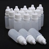 【YF】ↂ  100Pcs/Lot 10ml Plastic Squeezable Dropper Bottles Sample Eyes Drop Refillable Bottle