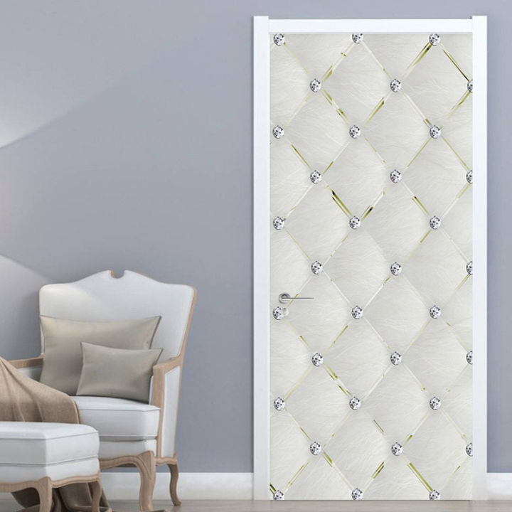 hot-self-adhesive-door-sticker-3d-stereo-diamond-soft-roll-geometric-wallpaper-living-room-kitchen-pvc-waterproof-sticker-home-decor