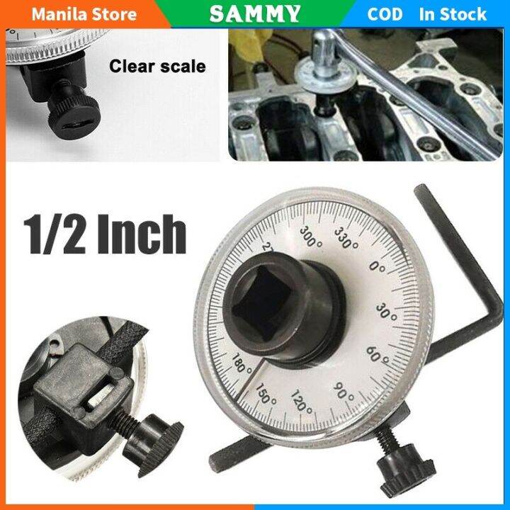Adjustable 1/2 Inch Drive Torque Angle Gauge Torque Meter Wrench Set