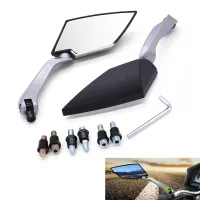 Universial Side Mirrors Motorcycle Handlebar Rear View Back Mirror For Kawasaki ZX9R ZXR400 ZZR600 ZX10R ZX12R ZX6R ZX14R Z750