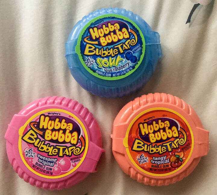 Authentic Hubba Bubba Bubble Gum Original Bubble Gum 2 oz blue ...