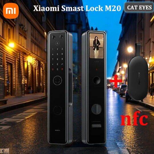 New Xiaomi Smart Door Lock M20 Cat Eye Version Full Automatic Ips Visual Screen Fingerprint 5925