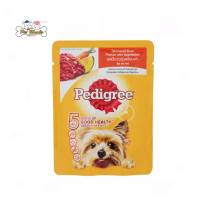 Pedigree เพดดิกรี เพาว์สุนัขโต รสเนื้อวัวตุ๋นพร้อมผัก 80 กรัม