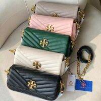 Ready Stock TB BAG Trendy baguette single shoulder underarm diagonal womens bag European and American fashion womens bag diamond pattern rhombus chain bag