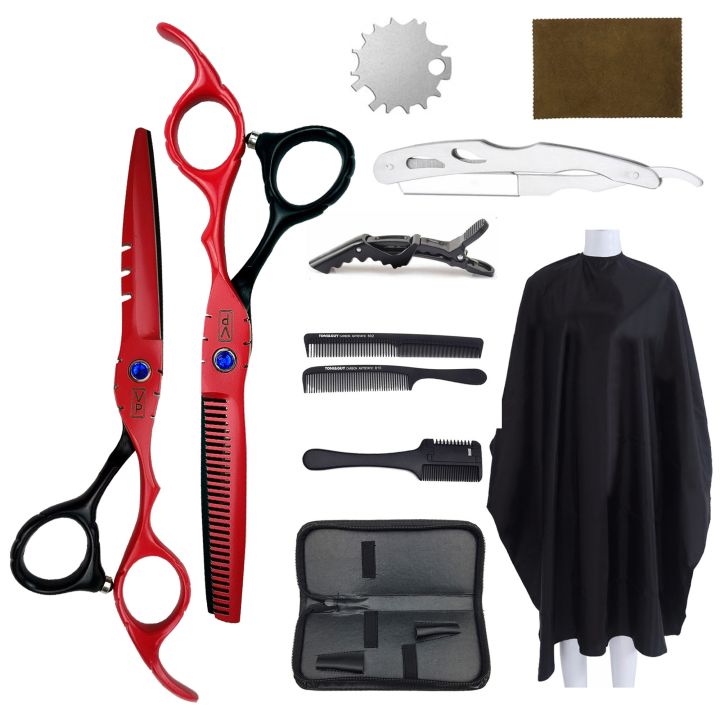 professional-hairdressing-scissors-kit-hair-scissors-barbershop-barber-scissors-tail-comb-hair-cloak-hair-cut-comb-styling-tool