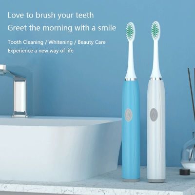 Sonic Electric Toothbrush for Men and Women Adult Non-Rechargeable Soft Fur Full-Automatic Waterproof Teeth Cleaning