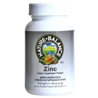 Zinc Nature Balance ซิงค์ เนเจอร์ บาลานซ์ เพื่อป้องกันผมร่วง และช่วยให้ผมที่ขึ้นใหม่แข็งแรง งอกเร็ว 15 MG. 90 เม็ด 1 ขวด