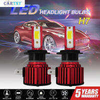 CarTnT 1คู่ H11 H8 Super Bright 6000K สีขาว12000LM หลอดไฟ LED 40W H7 9005 HB3 9006 HB4 LED 6000K 8000K หมอกชุด Low Beam Driving Light