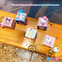 10pcs Sanrio Kuromi My Melody Hello Kitty Rubiks Cube Keychain Pikachu Doraemon Mini Third-Order Rubiks Cube Toy Boy Girl Gift