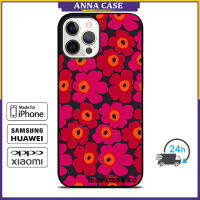 Marimekko444 Phone Case for iPhone 14 Pro Max / iPhone 13 Pro Max / iPhone 12 Pro Max / XS Max / Samsung Galaxy Note 10 Plus / S22 Ultra / S21 Plus Anti-fall Protective Case Cover