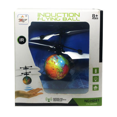 ลูกบอลคอปเตอร์ ของเล่นเด็ก บินเหนือพื้นเองได้ ตรวจจับผ่านอินฟราเรด ทำงานอัตโนมัติ บินขึ้นลงในแนวดิ่ง Quadcopter Ball Colorful Flying Ball มีประกัน