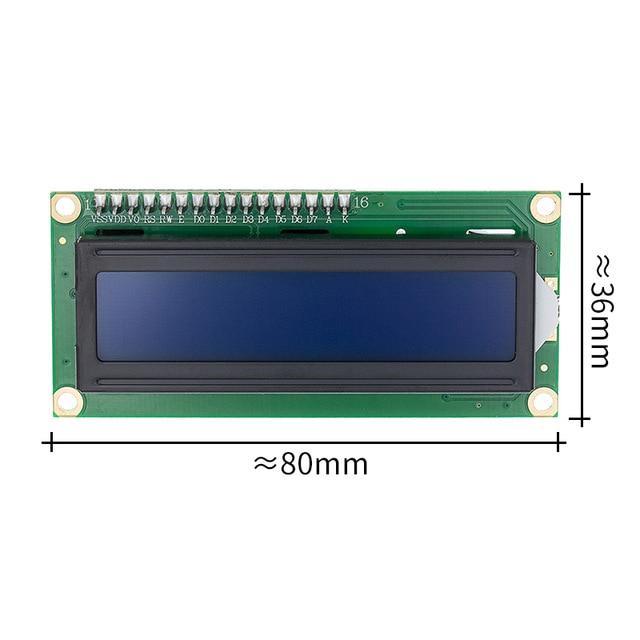 Tenstar Robot Lcd1602i2c Lcd 1602 Modul Biruskrin Hijau Pcf8574 Iic 3636