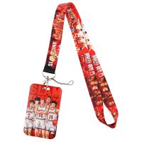 [HOT HUIQKKJKUIO 556] CB1244แฟชั่นอะนิเมะมังงะ SLAM DUNK การ์ดกรณี Lanyard Key Lanyard คอสเพลย์ป้าย ID ผู้ถือบัตรคอสายรัดพวงกุญแจ