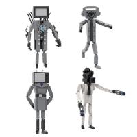 Mysterious Robot Building Block Building Blocks Character Figure Model Assembled Blocks Toy Skibidi Toilet Toy Camera Man Building Block Toys Toddler Kids greater