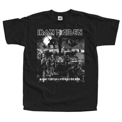 Iron Maiden A Matter Of Life And Death T Shirt100% Cotton Hot Sale  68PW