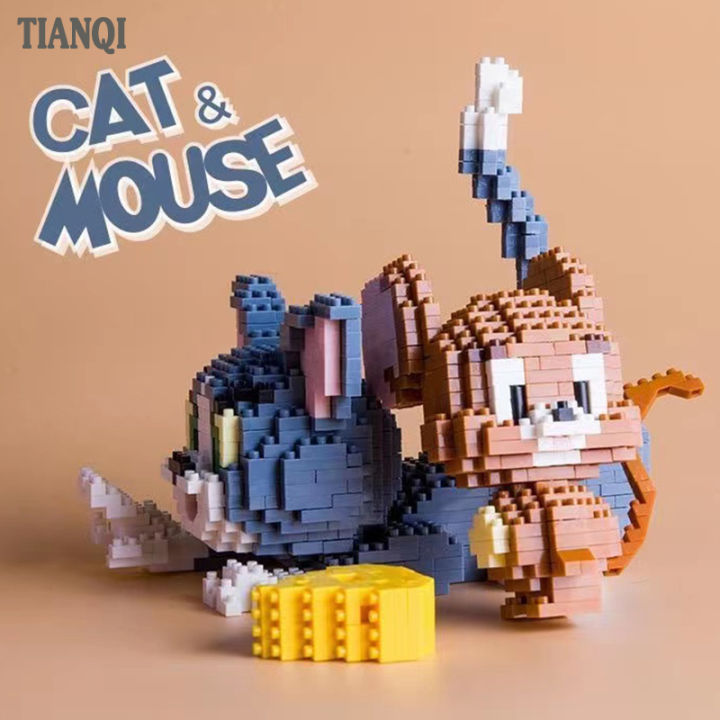 tianqi-เลโก้ทอมเจอรี่-nano-tom-and-ตุ๊กตาทอมand-jerry-ตัวต่อนาโน-1460pcs-ตัวต่อเลโก้-เลโก้การ์ตูน-โมเดลทอมเจอรี่-เลโก้นาโน-ชุดตัวต่อ-เลโก้ตัวต่อ1000