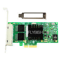 [COD]FLYBISH I350-T4V2 PCI-E 4x Quad Port Gigabit Ethernet Server Adapter การ์ดเครือข่าย In I350AM4 Chip