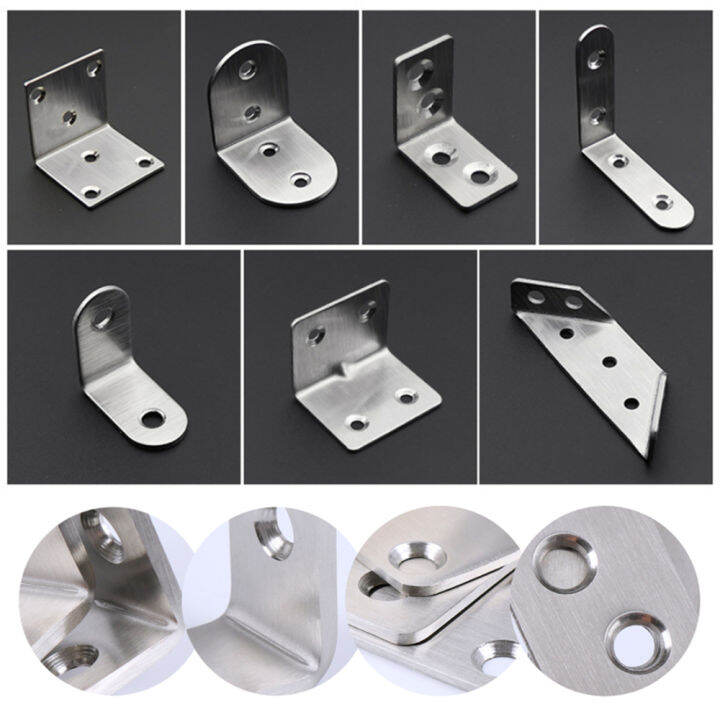 Furniture Angle Bracket Stainless Steel L Shape Bracket Corner Brackets ...