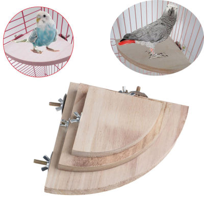 Animals Pet Supplies For Bird Cage Rat Perches Station Board Stand Rack Toy Pet Bird Parrot Wood Platform