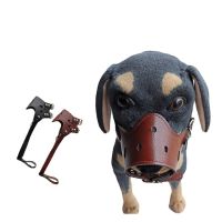 ◇ leather dog mouth bite shields set against eating dogs mask called the breeds