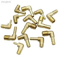 1/8 1/4 3/8 NPT Male x Hose Barb Tail Elbow Brass Fuel Fitting Connector Adapter Water Gas Oil