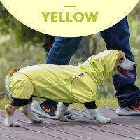 Fenice Professional Outdoor Pet Dog Cloth Waterproof Jackets PU Raincoat for Dogs Corgi Apparel Clothes