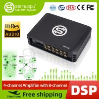 Sennuopu DP เครื่องเสียงรถยนต์ X10 4 Ch เครื่องขยายเสียง8 Channel โปรเซสเซอร์ Dsp บลูทูธแอมป์อีควอไลเซอร์เสียงรถยนต์