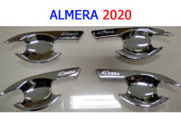 Nissan Almera 2020 2021 2022 เบ้าประตู ชุบโครเมี่ยม