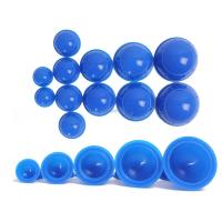 12Pcs Vacuum Tank Suction Cup Cupping Set Silicone Cupping Treatment Tank Rubber Slimming Suction Cup Back Massager