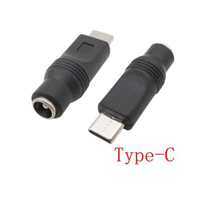 1Pcs Type-C DC Power Plug Jack Connectors USB Type C Male to 5.5mm x 2.1mm Female Socket Adapter Converter For Phone Charging  Wires Leads Adapters